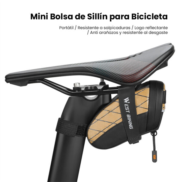 Bolsa mini impermeable para sillín de Bicicleta - Image 5