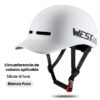 Casco Urbano West Biking Visera Bici Scooter Monopatín Eléctrico 36 1 6