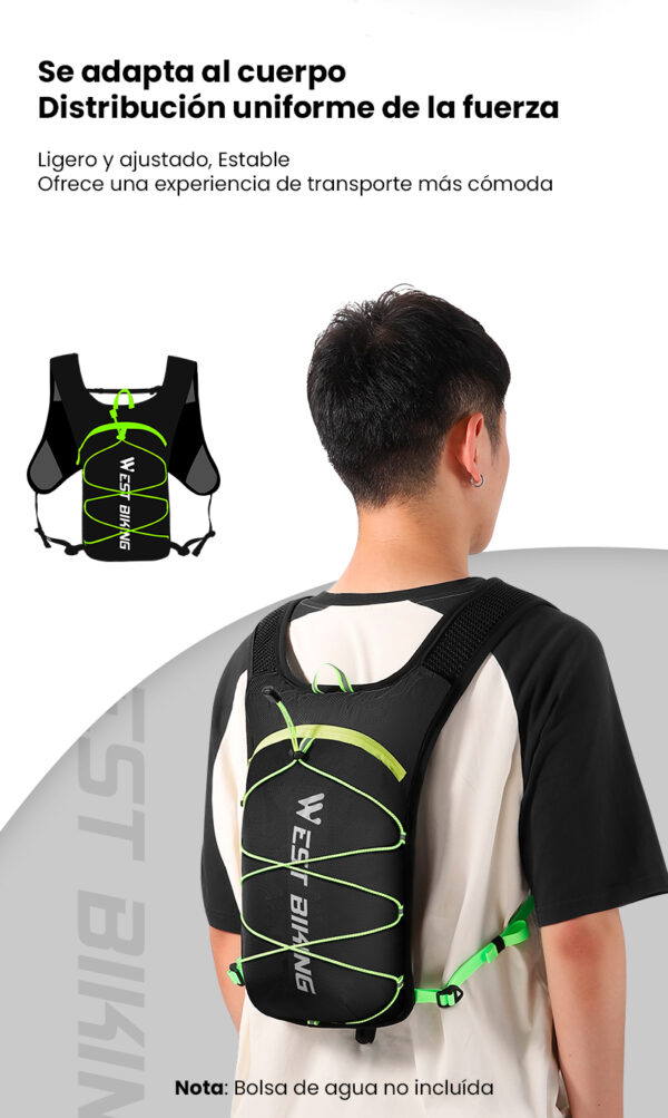 Mochila Ciclismo Running Trekking 7L Ultraligera Camelback West Biking (No incluye bolsa de agua) - Image 12