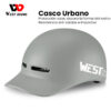 Casco Urbano West Biking Visera Bici Scooter Monopatín Eléctrico 13 12 2