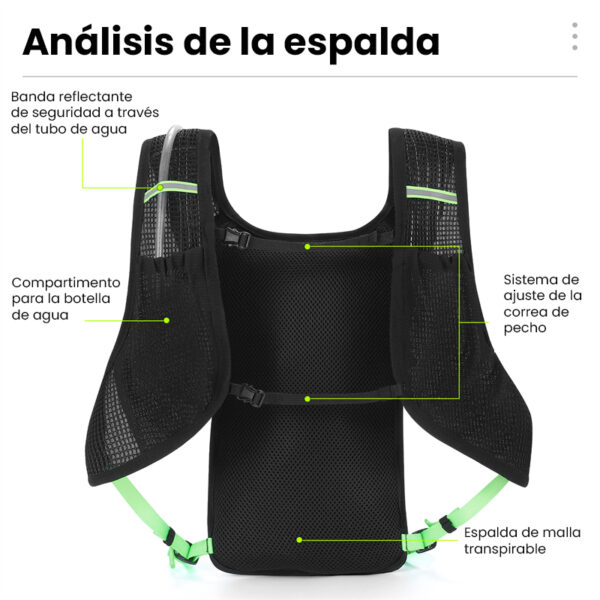Mochila Ciclismo Running Trekking 7L Ultraligera Camelback West Biking (No incluye bolsa de agua) - Image 17