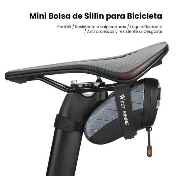 Bolsa mini impermeable para sillín de Bicicleta - Image 6