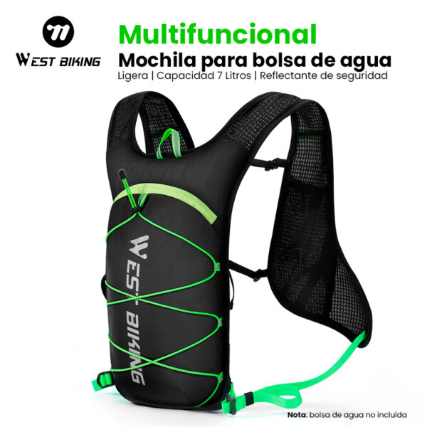 Mochila Ciclismo Running Trekking 7L Ultraligera Camelback West Biking (No incluye bolsa de agua) - Image 2
