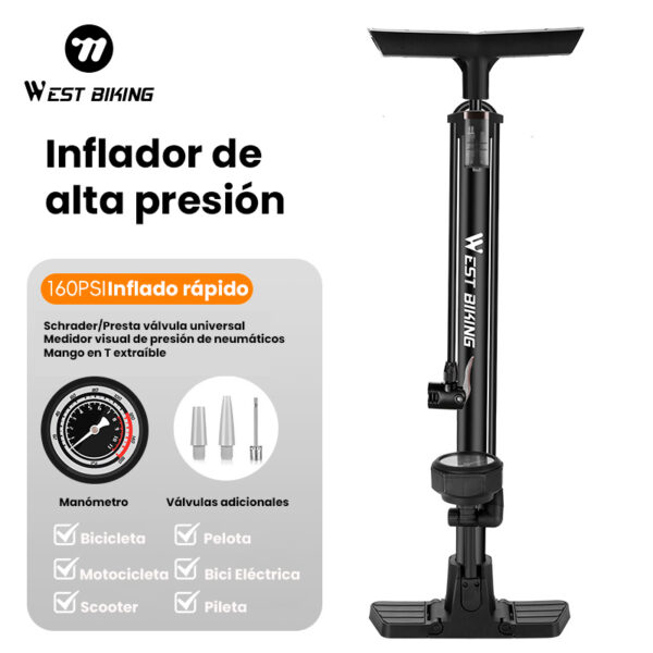 Inflador de alta presión con manómetro - Image 2