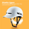 Casco Urbano West Biking Visera Bici Scooter Monopatín Eléctrico 22 21 1