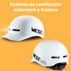 Casco Urbano West Biking Visera Bici Scooter Monopatín Eléctrico 25 24