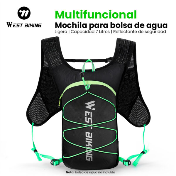 Mochila Ciclismo Running Trekking 7L Ultraligera Camelback West Biking (No incluye bolsa de agua) - Image 3