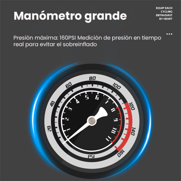 Inflador de alta presión con manómetro - Image 3
