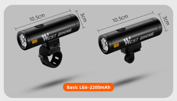 Luz delantera 400 Lúmenes 200 mts - Image 3