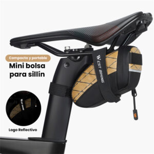 Bolsa mini impermeable para sillín de Bicicleta