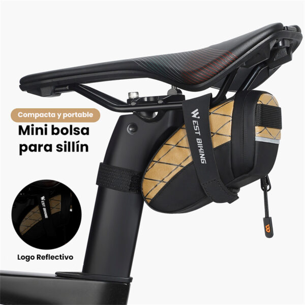 Bolsa mini impermeable para sillín de Bicicleta
