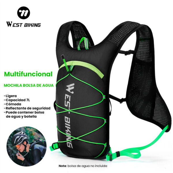 Mochila Ciclismo Running Trekking 7L Ultraligera Camelback West Biking (No incluye bolsa de agua) - Image 4