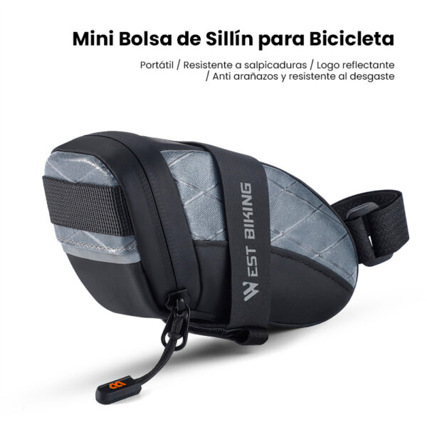 Bolsa mini impermeable para sillín de Bicicleta - Image 7