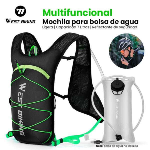 Mochila Ciclismo Running Trekking 7L Ultraligera Camelback West Biking (No incluye bolsa de agua) - Image 5