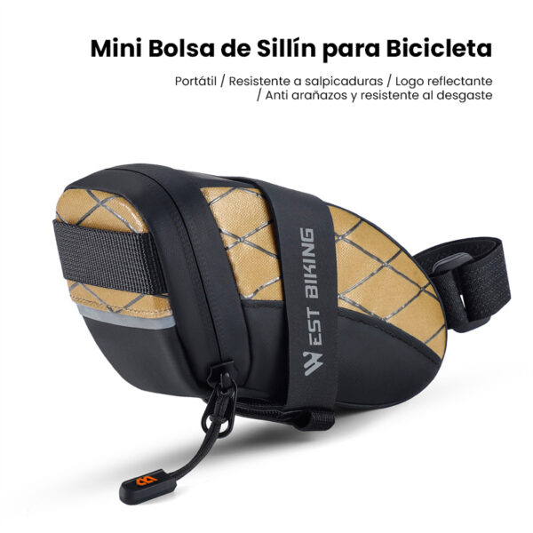 Bolsa mini impermeable para sillín de Bicicleta - Image 8