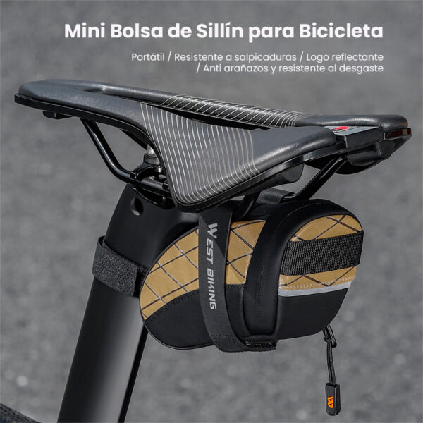 Bolsa mini impermeable para sillín de Bicicleta - Image 9