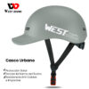 Casco Urbano West Biking Visera Bici Scooter Monopatín Eléctrico 9 8 4