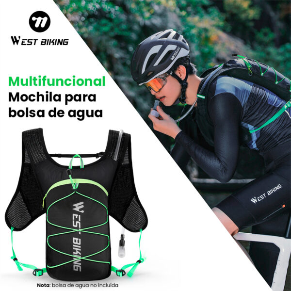 Mochila Ciclismo Running Trekking 7L Ultraligera Camelback West Biking (No incluye bolsa de agua) - Image 8