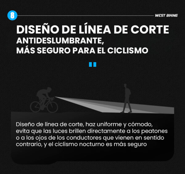 Luz bicicleta delanera inteligente