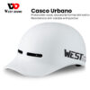 Casco Urbano West Biking Visera Bici Scooter Monopatín Eléctrico 10 9 3
