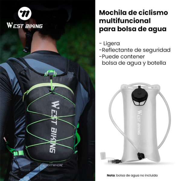 Mochila Ciclismo Running Trekking 7L Ultraligera Camelback West Biking (No incluye bolsa de agua) - Image 9