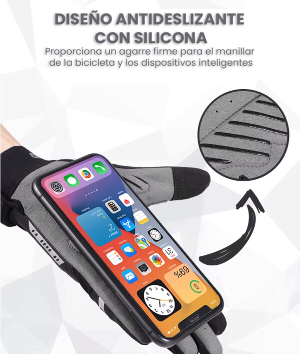 Guantes Touch con protecciones y reflectantes - Image 5