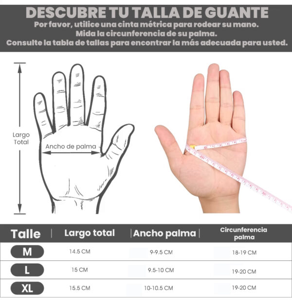 Guantes Touch con protecciones y reflectantes - Image 15
