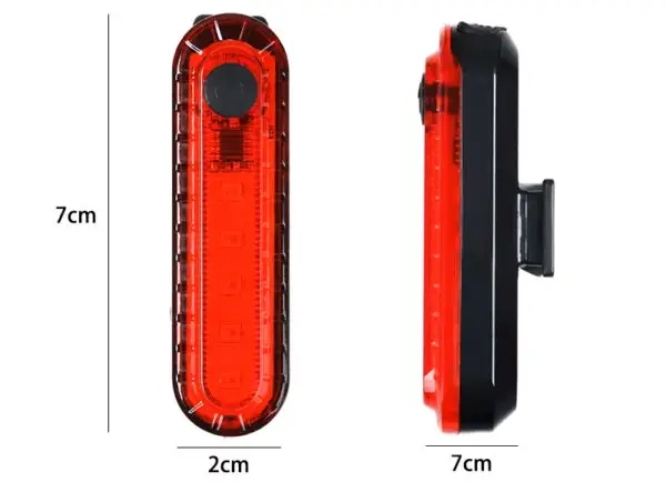Luz trasera para bicicleta, resistente al agua, recargable vía USB - Image 3