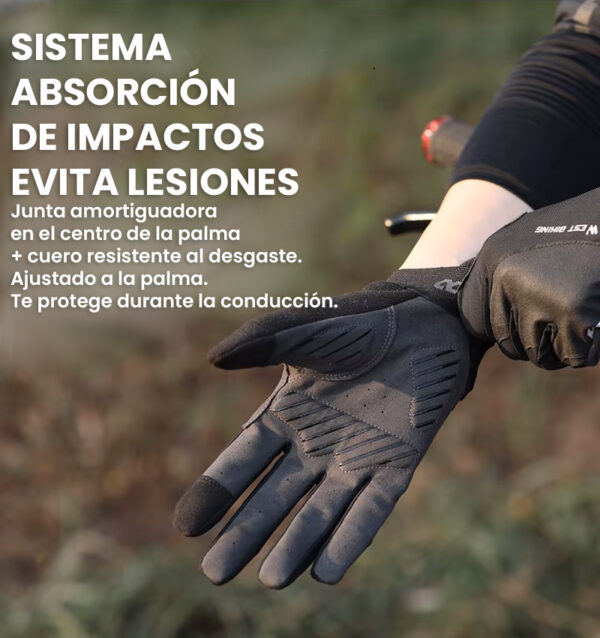 Guantes Touch con protecciones y reflectantes - Image 10