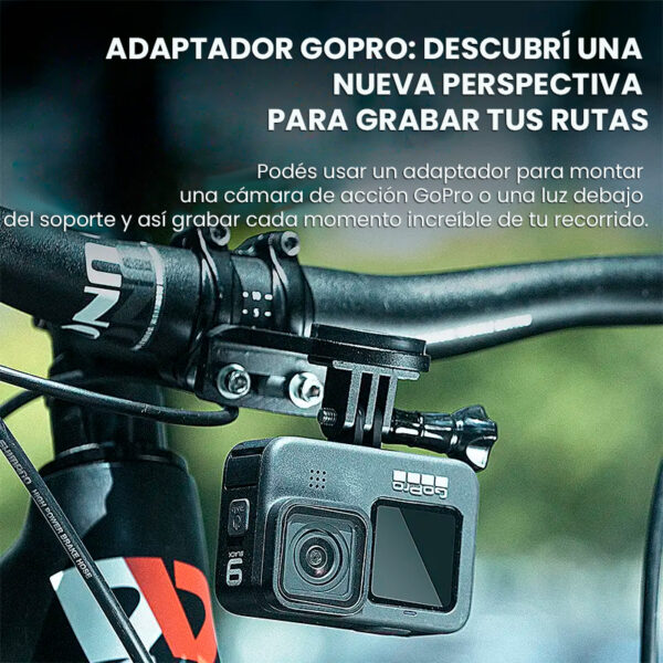 Soporte de ciclocomputador o luz o GoPro - Image 2