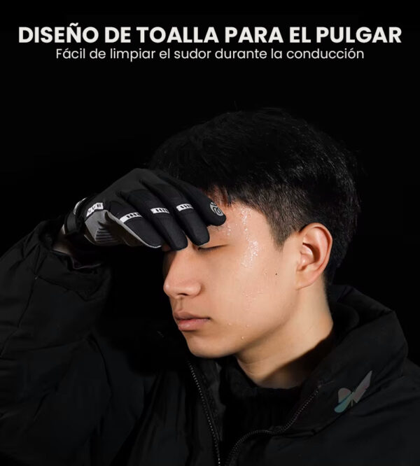 Guantes Touch con protecciones y reflectantes - Image 7