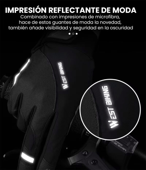 Guantes Touch con protecciones y reflectantes - Image 13