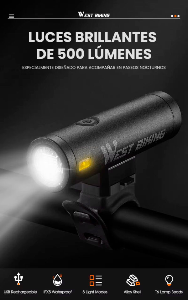 Luz500LumenesLuzBrillante