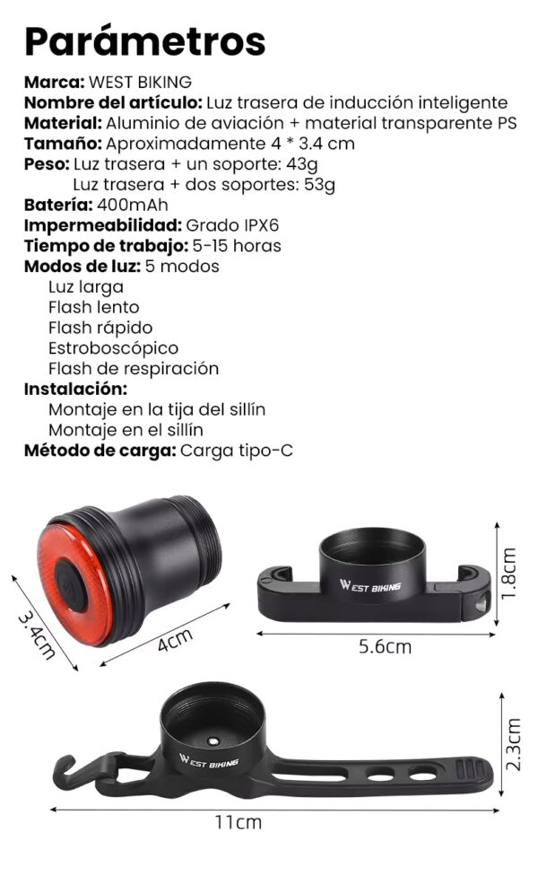 LuzTraseraInteligenteParametros