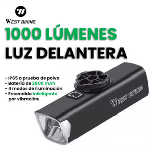Luz bicicleta delanera inteligente