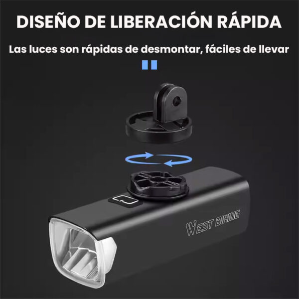 Luz bicicleta delanera inteligente