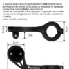 Soporte Bici Monpatín West Biking Gps Gopro Ciclocomputador Negro 3 2 6