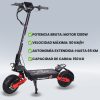 Monopatín Eléctrico Scooter Todo Terreno 1200w 150kg 50km/h Casco de Regalo 7 4 6