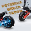 Monopatín Eléctrico Scooter Todo Terreno 1200w 150kg 50km/h Casco de Regalo 9 5 5