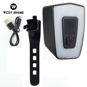 Luz Trasera Bicicleta Recargable Usb West Biking Apto Cascos