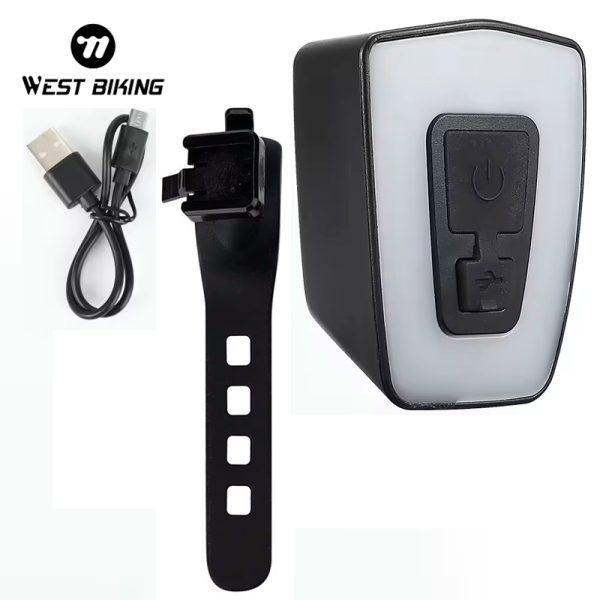 Luz Trasera Bicicleta Recargable Usb West Biking Apto Cascos 1 7 1