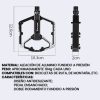 Pedales Bicicleta Plataforma Mtb Aluminio West Biking 9/16 7 5 3