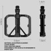 Pedales Bicicleta Plataforma Mtb Aluminio West Biking 9/16 9 8 5