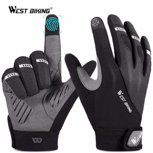 Guantes Ciclismo Touch Bici Moto West Biking Reflectantes
