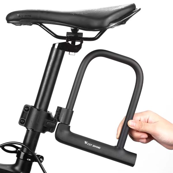 Candado Traba Linga U West Biking Bici Moto Puerta C/soporte 1 1