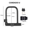 Candado Traba Linga U West Biking Bici Moto Puerta C/soporte 11 10