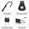 Candado Traba Linga U West Biking Bici Moto Puerta C/soporte 9 8